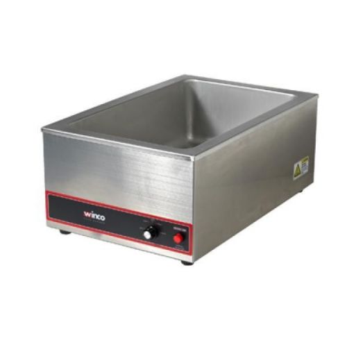 Winco SS Countertop Electric Food Warmer Full-size 6 Gallons 1200W FW-S500