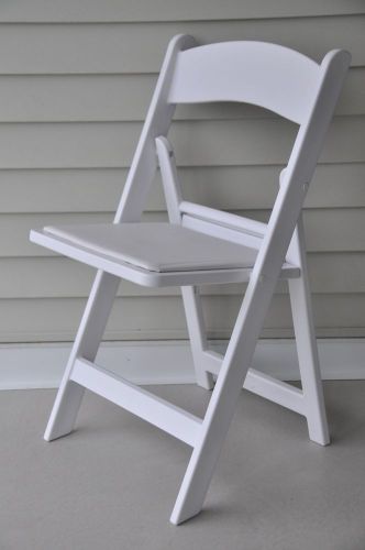 192 folding chairs white resin storable strong padded rental chair free shipping for sale
