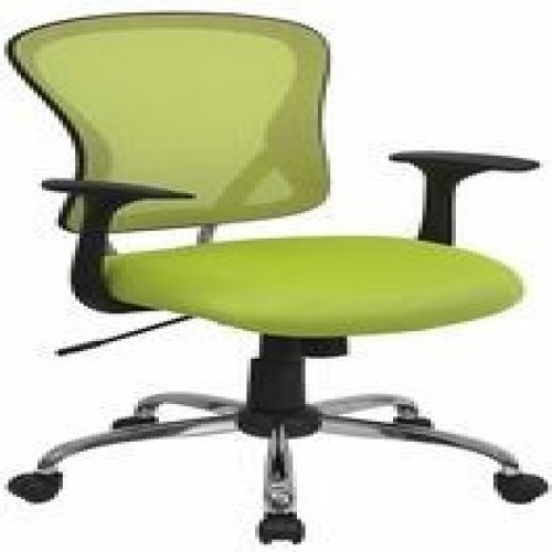 Flash furniture h-8369f-gn-gg mid-back green mesh office chair for sale