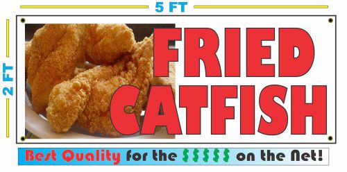 Full Color FRIED CATFISH BANNER Sign NEW XL Larger Size Best Quality for the $$$