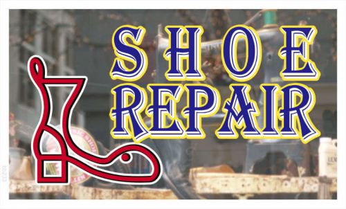 bb233 Shoe Repair Shop Banner Shop Sign