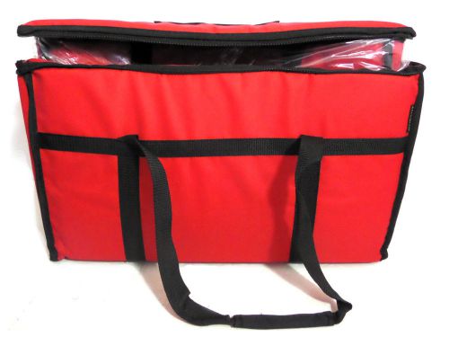 San Jamar FC2212-MRN 22&#034; x 12&#034; x 12&#034; Insulated Burgundy Red Food Delivery Bag