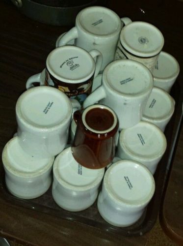Lot of Restaurant Coffee Mugs 18 count