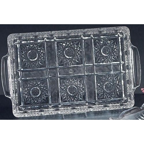Crystalware Tray 8-1/2&#034; x 14&#034; Oblong Royal Industries NC 170 CLR - Set of 6