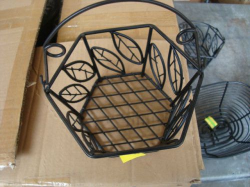 Black Octagon Wire Baskets