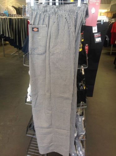 DICKIES CHEF PANTS DC224 TRADITIONAL ZIPPER BAGGY HOUNDSTOOTH  HDTH