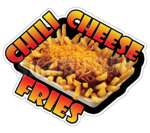 CHILI CHEESE FRIES Concession Decal french sign cart trailer stand sticker