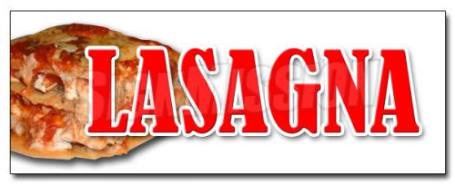 12&#034; LASAGNA DECAL sticker italian food casserole spaghetti pasta restaurant