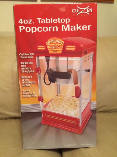 CuiZen Tabletop Popcorn Popper  4-Ounce Brand New In Box