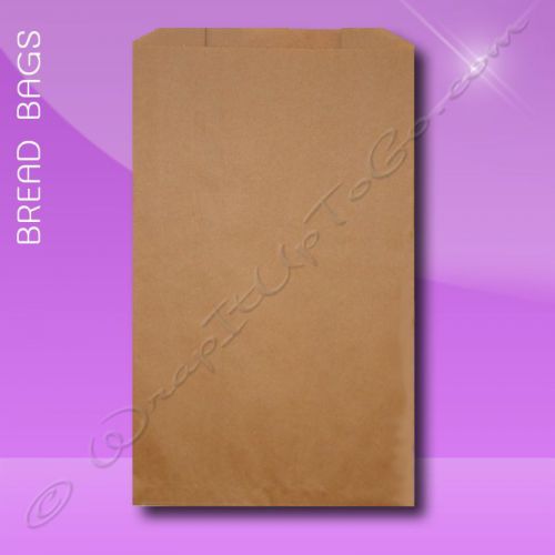 Bread Bags – 8-1/2 x 4-1/2 x 14 – Natural Kraft (brown) – Plain (no print)