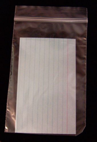 300 - 4&#034; x 6&#034; x 2 mil Clear Reusable Zipper Zip Lock LDPE Food Safe Zip Bags