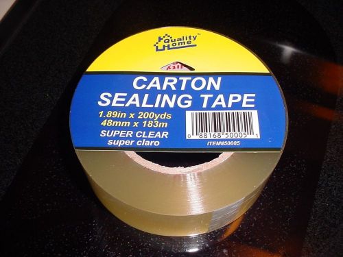 2 ROLLS OF ADHESIVE TAPE 200 YARDS CLEAR SEALING TAPE EBAY SHIPPING PACKAGING
