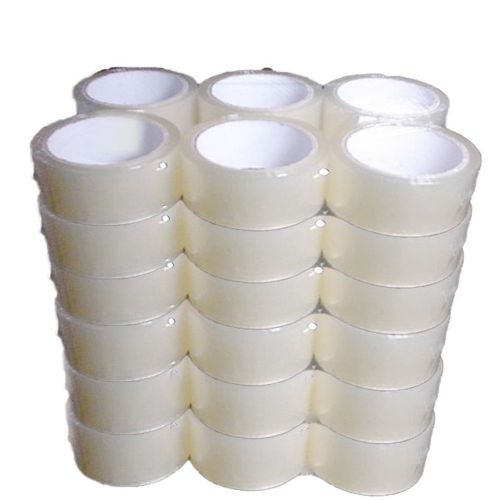 Case 36 rolls 55 yrd 165 ft 2mm 2&#034; clear packing tape heavy duty free shipping for sale