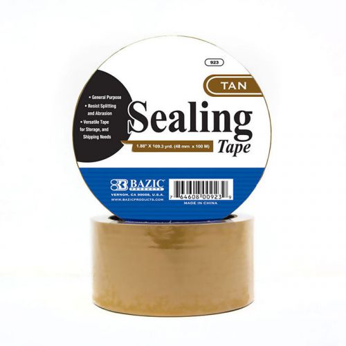2 Pcs/Pack Tan Brown sealing Packing tape 1.88&#034;x3960&#034;(=110 Yards length)