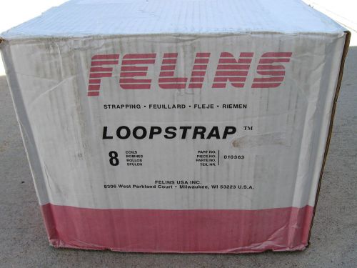 Felins loopstrap 010363 strapping binding banding 8 rolls coils 20,000 feet for sale
