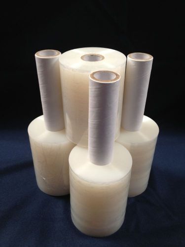 4 rolls stretch plastic wrap 5&#034; x 1000&#039; x 80ga stretch wrap / stretch film for sale