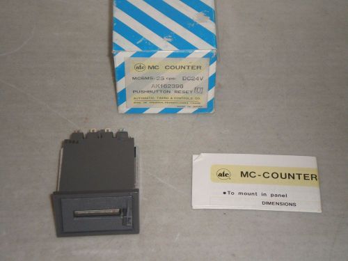 New! ATC MC6MS-25CPS-DC24V Pushbutton Reset MC Counter Free Shipping!