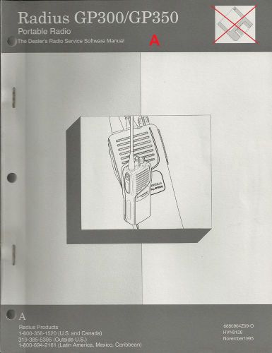 Motorola Radius GP300 Radio Manuals - Service and Software