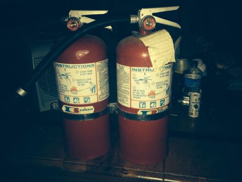 (2) Fire Extinguisher 10 Lb. Used Needs Recharged