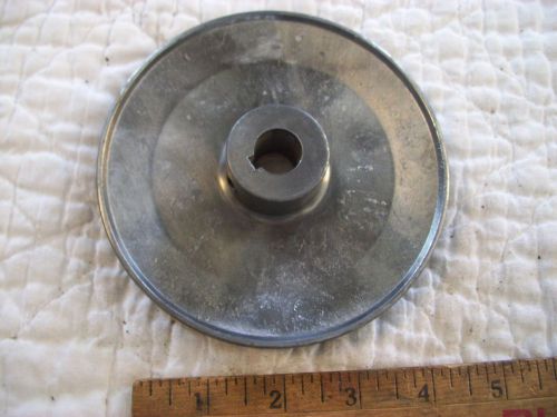 5&#034;  alloy or pot metal motor  pulley #5500 1/2&#034; wide belts set screw mount used for sale