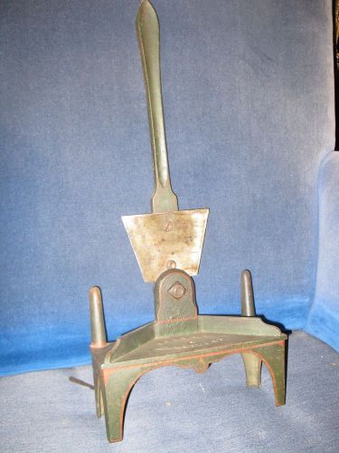 Patented miter trimmer in original paint pin striping antique cast iron gothic for sale