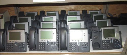 Lot of 16 cisco 7900 series model cp-7941g ip phones for sale