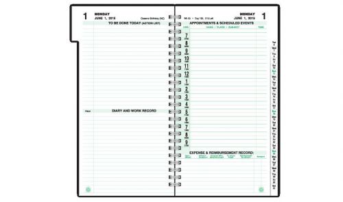 Day-Timer 2-Page-Per-Day Indexed Planner Refill Pocket Size, 2015, Item #98011