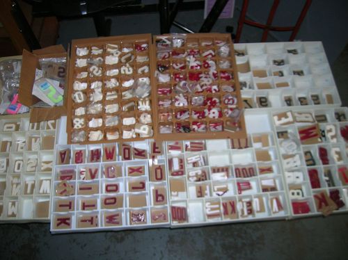 Letters and Numbers heat transfer LOT (approx 1500 pieces)