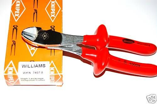Knipex Williams Snap-on insulated Diagonal Pliers NEW
