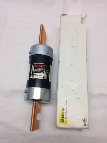 New bussmann fusetron frn-r-400 dual element time delay class rk5 fuse 250v for sale