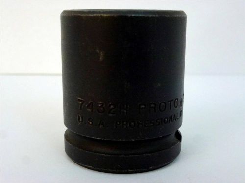 Proto professional 7432h 1&#034; 6 point 1/2&#034; drive impact socket nos for sale