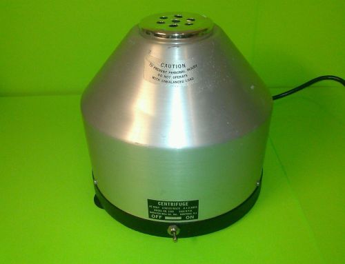 Hamilton Bell Centrifuge Model 1505 110/120 volts .8-1.0 AMPS 3400 RPM