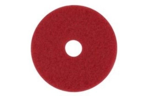3M Red Buffer Pad 5100, Floor Buffer, Machine Use (Case of 5)