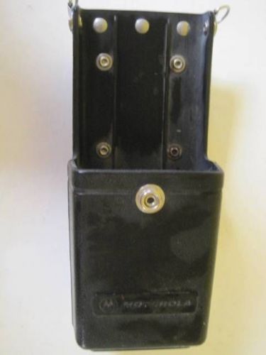 Lot of 3 motorola rubber radio hard case holder holster swivel belt clip used for sale