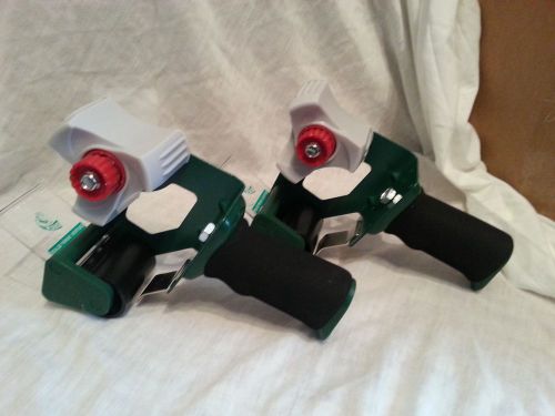 2 Duck Brand Standard Tape Gun with Foam Handle Green/Black