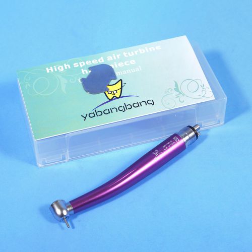 NSK Style Dental High Speed Handpiece Push Button Type Rainbow 4Hole new purple