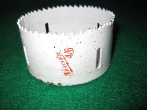 Milwaukee hole saw  3-1/2in. (89mm) 4/6 for sale