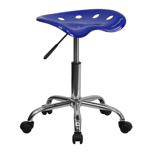 Flash Furniture Vibrant Tractor Seat and Stool Nautical Blue