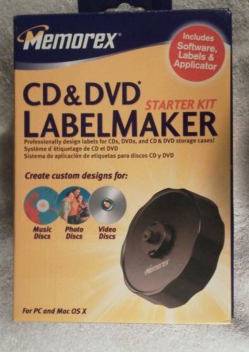Memorex CD &amp; DVD LABEL MAKER Starter Kit for PC and Mac OS X