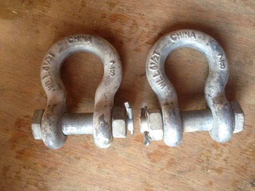 6 1/2T WLL 7/8&#034; Towing Clevis Shackles with Bolt And Cotter Pin