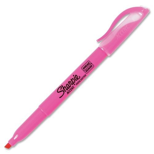 LOT OF 4 Sharpie Accent Highlighters -Fine -Pink Ink/Barrel- 12PK - SAN27009