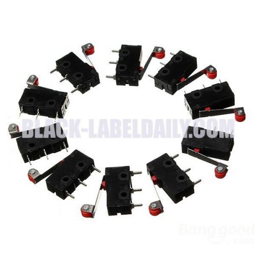 10pcs kw12-3 micro limit switch roller lever 5a 125v open/close switch for sale