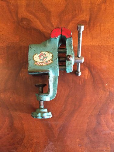 Vintage &#034;good boy&#034; clamp-base bench vice made in japan for sale