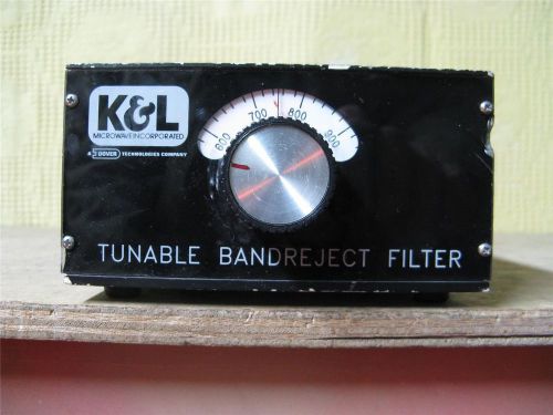 K&amp;l 3tnf-500/1000-n/n tunable notch bandreject microwave filter 500-1000 mhz for sale
