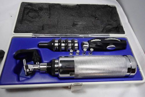 Reister Otoscope / Ophthalmoscope Set with 4 tips, bulbs, case