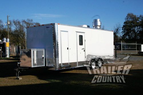New 8.5x22 8.5 x 22 enclosed concession food vending bbq trailer mobile kitchen for sale