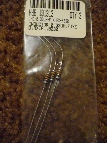 New Old Stock Lot of 12 33 uh Axial Inductor Sealed Original Package