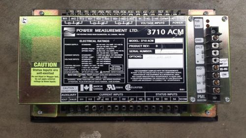 POWER MEASUREMENTS LTD MODEL 3710 ACM DIGITAL INSTRUMENT   6G