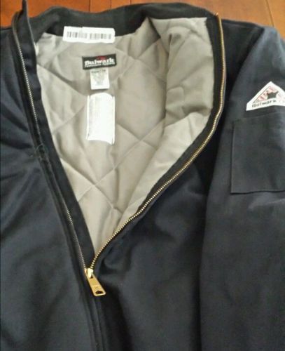 NEW BULWARK JET2NV6 Flame-Resistant Jacket Coat. SIZE XL.. SALES SAMPLE SPECIAL