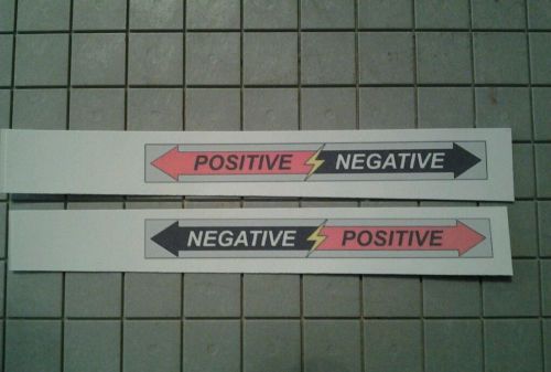 ON SALE 5 Sets of Series Battery Stickers For Box Mod Positive Negative Polarity